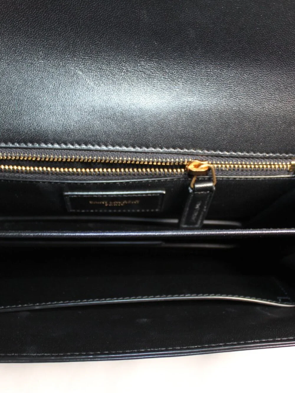NEW Saint Laurent YSL Black Le Maillon Satchel Shoulder Bag Suede Leather
